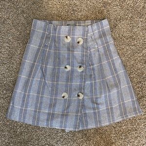 Plaid mini skirt